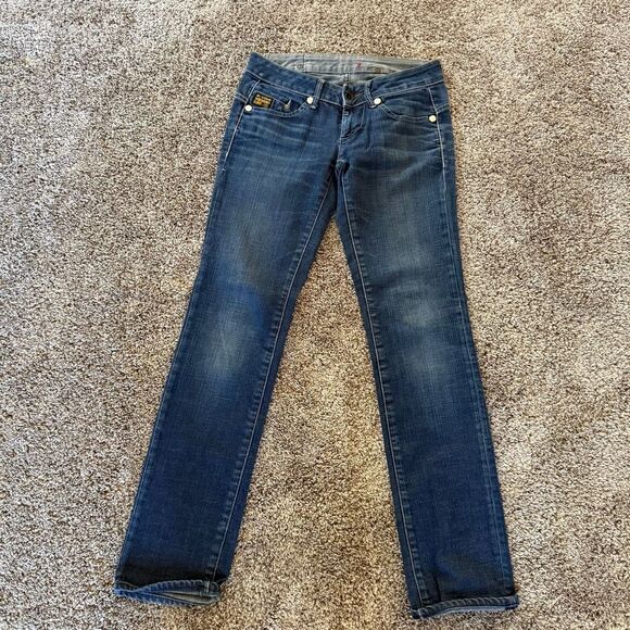 G-Star Jeans G-Star Raw blue jean Size Small‎ 28 Y2K Festival - Picture 1 of 9